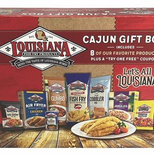Louisiana Fish Fry Products Fish Fry, NEW 8 Item Gift Box Set